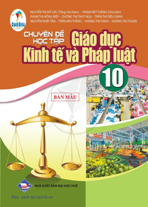 Sách giáo khoa (SGK) - Chuyên đề học tập Giáo dục Kinh tế và Pháp luật 1 lớp 0 - Cánh diều