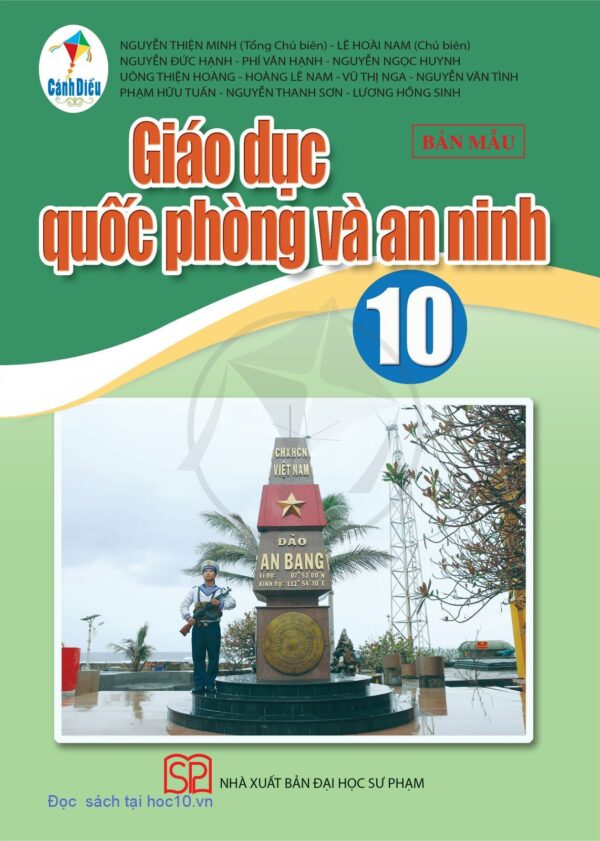 Sách giáo khoa (SGK) - Giáo dục Quốc phòng và An ninh 1 lớp 0 - Cánh diều