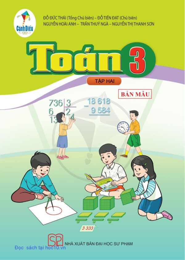 Sách giáo khoa (SGK) - Toán lớp 3 Tập 2 - Cánh diều