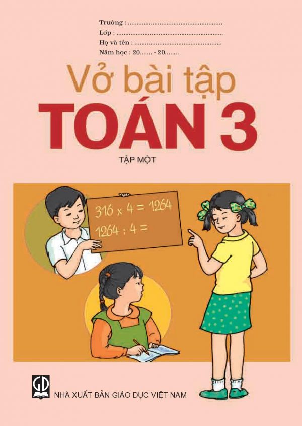 Sách bổ trợ (SBT) - Vở bài Tập Toán lớp 3 Tập 1