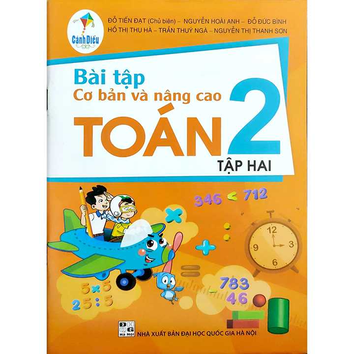 Sách bổ trợ (SBT) - Bài Tập Cơ Bản Và Nâng Cao Toán Lớp 2 Tập 2 Cánh diều