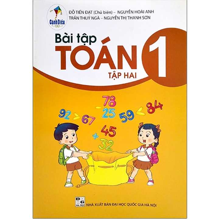 Sách bổ trợ (SBT) - Bài Tập Toán Lớp 1 Tập 2 Cánh diều