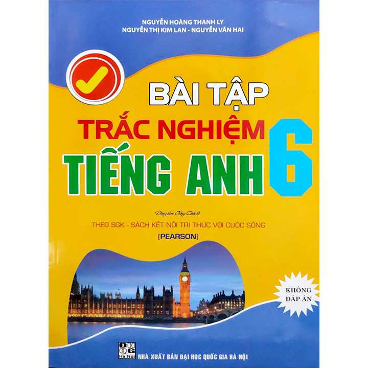 Sách bổ trợ (SBT) - Bài Tập Trắc Nghiệm Tiếng Anh Lớp 6 Kết nối tri thức