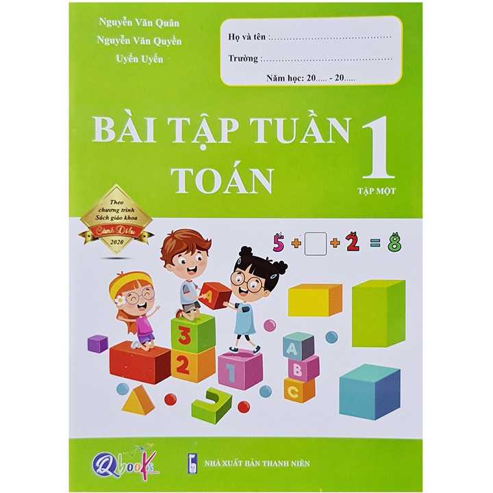 Sách bổ trợ (SBT) - Bài Tập Tuần Toán Lớp 1 Tập 1 Cánh diều