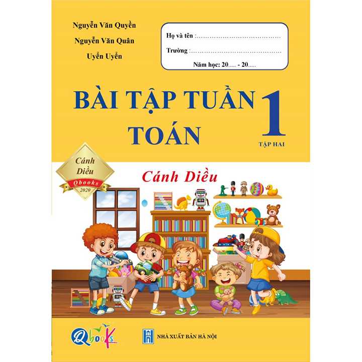 Sách bổ trợ (SBT) - Bài Tập Tuần Toán Lớp 1 Tập 2 Cánh diều