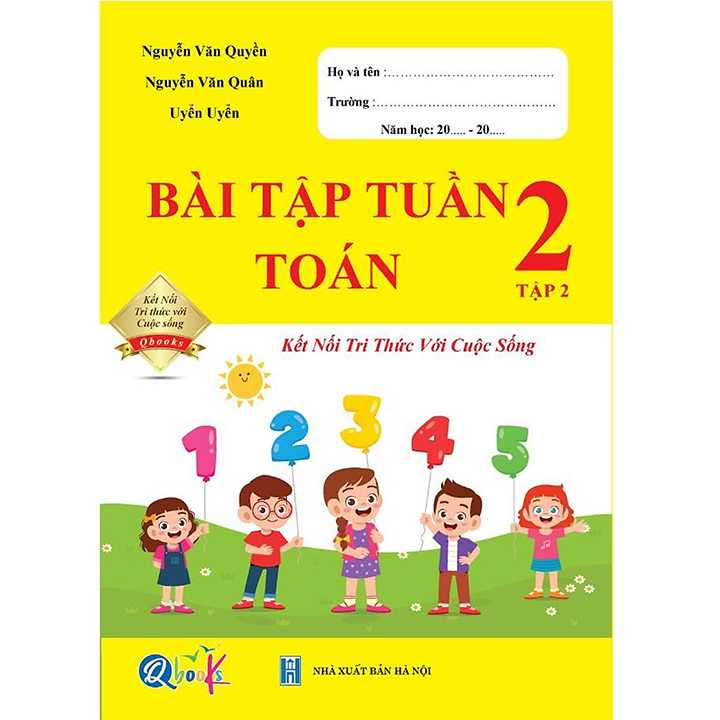 Sách bổ trợ (SBT) - Bài Tập Tuần Toán Lớp 2 Tập 2 Kết nối tri thức với cuộc sống