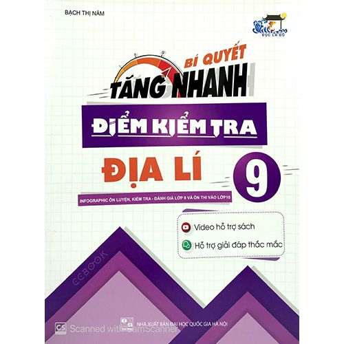 Sách bổ trợ (SBT) - Bí Quyết Tăng Nhanh Điểm Kiểm Tra Địa Lí Lớp 9 Kết nối tri thức