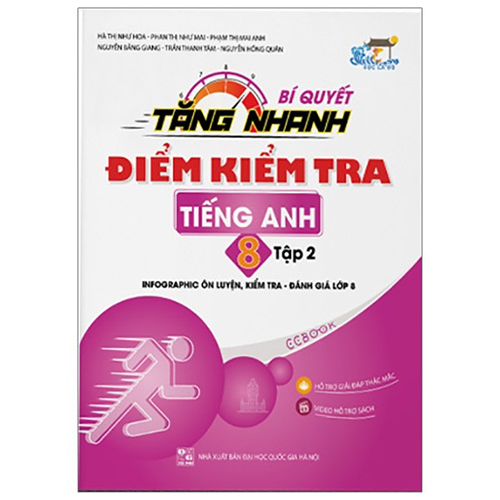 Sách bổ trợ (SBT) - Bí Quyết Tăng Nhanh Điểm Kiểm Tra - Tiếng Anh Lớp 8 Tập 2 Kết nối tri thức