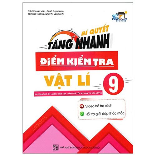 Sách bổ trợ (SBT) - Bí Quyết Tăng Nhanh Điểm Kiểm Tra Vật Lí Lớp 9 Kết nối tri thức