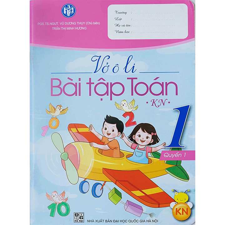 Sách bổ trợ (SBT) - Vở Ô Li Bài Tập Toán Lớp 1 Kết nối tri thức với cuộc sống