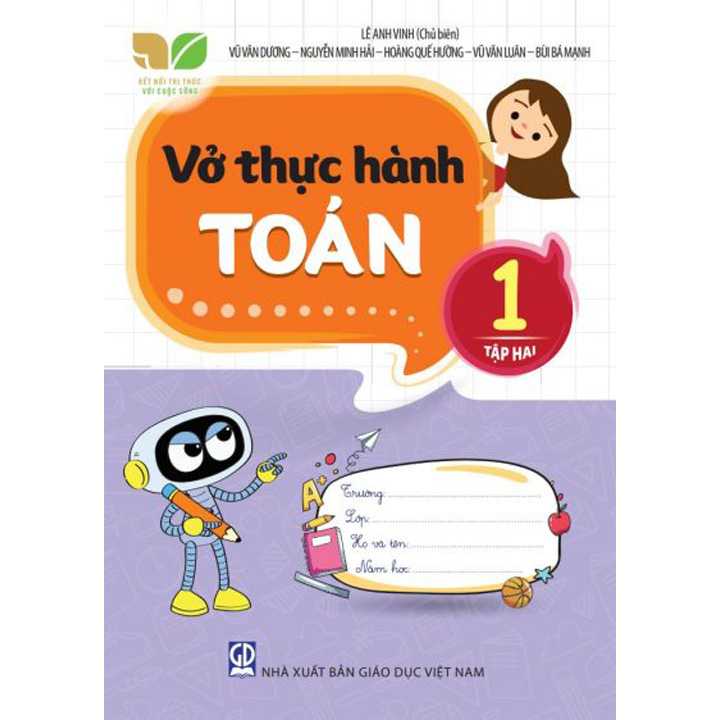 Sách bổ trợ (SBT) - Vở Thực hành Toán Lớp 1 Tập 2 Kết nối tri thức