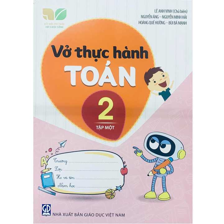 Sách bổ trợ (SBT) - Vở Thực Hành Toán Lớp 2 Tập 1 Kết nối tri thức