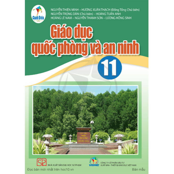 Sách giáo khoa (SGK) - Giáo Dục Quốc Phòng Và An Ninh Lớp 11 Cánh diều