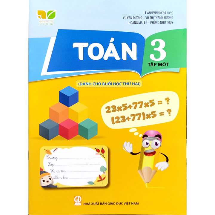 Sách giáo khoa (SGK) - Toán Lớp 3 Tập 1 Chân trời sáng tạo