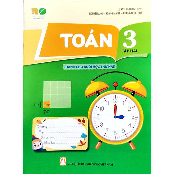 Sách giáo khoa (SGK) - Toán Lớp 3 Tập 2 Chân trời sáng tạo