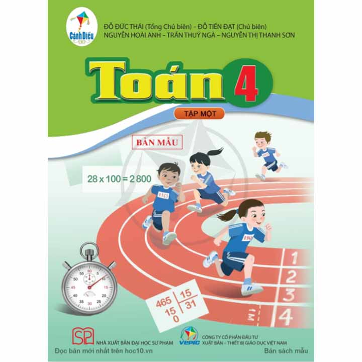 Sách giáo khoa (SGK) - Toán Lớp 4 Tập 1 Cánh diều