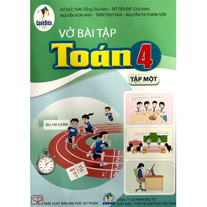 Sách giáo khoa (SGK) - Vở Bài Tập Toán Lớp Lớp 4 Tập 1 Cánh diều