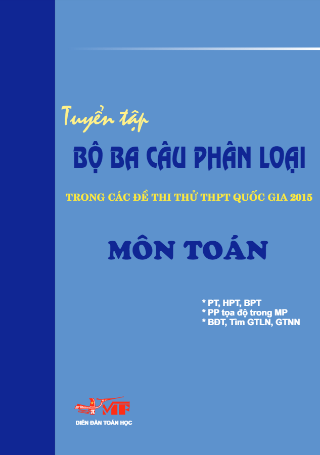 Tài liệu luyện đạt điểm 8 9 10 môn Toán THPT Quốc gia