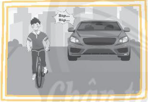 Quan sát các hình dưới đây và cho biết âm thanh được con người và động vật sử dụng như thế nào trong đời sống hằng ngày. Viết vào chỗ (...) câu trả lời của em.