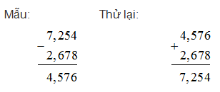  Phép trừ - sách giáo khoa (SGK) toán lớp 5 trang 159