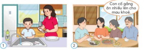 Chia sẻ sự gắn kết yêu thương trong gia đình em. 