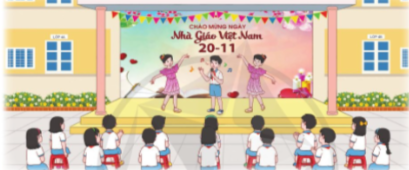 Biểu diễn văn nghệ chào mừng ngày nhà giáo Việ Nam 20-11.  Phát biểu lời tri ân gửi đến thầy cô giáo.