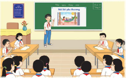 HS nghe phổ biến cách chơi, tham gia trò chơi rồi chia sẻ ý nghĩa của những lời nói thể hiện sự yêu thương đối với các thành viên trong gia đình.